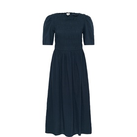 Bethany Smocked Flared Dress