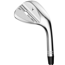Callaway golf wedge in chrome silver finish, 52-degree loft, with textured grip and clean blade head design
