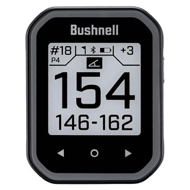 Bushnell Phantom 3 golf GPS device in black, displaying yardage screen with distance readings of 154 and 146-162