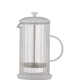 Luxe Cafetiere White 1L