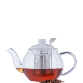 Luxe Glass Teapot White 500ml