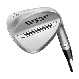 Titleist Vokey Design BV 8V silver golf wedge with engraved face and steel shaft, shown at an angle