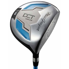 MacGregor DCT junior golf driver in blue and silver, featuring blue crown detail and graphite shaft