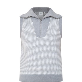 Peterson Half-Zip Geometric Sweater