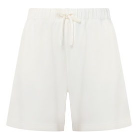 Varley shorts in Pristine, elasticated drawstring waist, relaxed wide-leg silhouette, lightweight viscose blend fabric