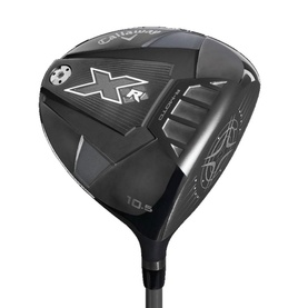 Callaway XR golf driver in black and silver, 10.5 loft shown on clubhead with graphite shaft