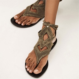 Capri Suede Flat Sandals