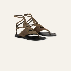 Capri Suede Flat Sandals