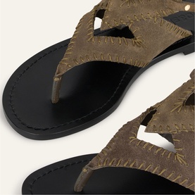 Capri Suede Flat Sandals