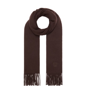 Allicate Tonal Logo Fringed Scarf