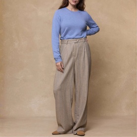 Luna Striped Wide Leg Trousers