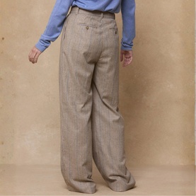 Luna Striped Wide Leg Trousers