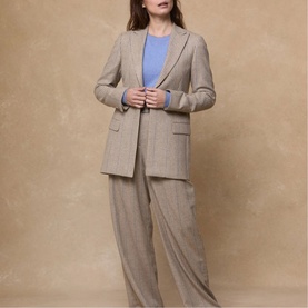 Luna Striped Wide Leg Trousers