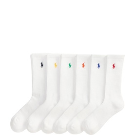 Six Pack Pony Logo Crest Crew Socks