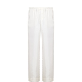 Silk Wide Leg Trousers
