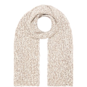 Chunky Ribbed Knit Scarf