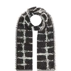 Windowpane Check Scarf
