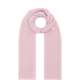 Fine Ribbed Knit Scarf