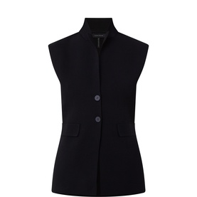 Stand Collar Single-Breasted Waistcoat