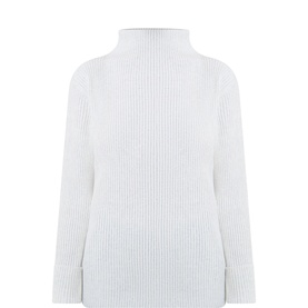Ribbed Knit Turtleneck Sweater