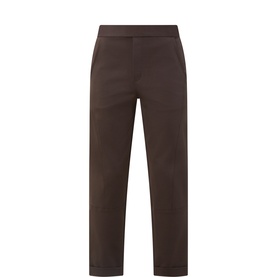 Cropped Straight Leg Trousers