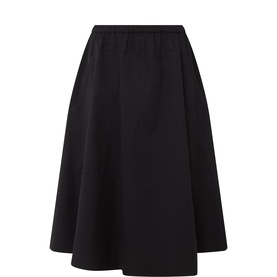 Solid Flared Skirt