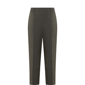 Tonal Side Stripe Textured Trousers