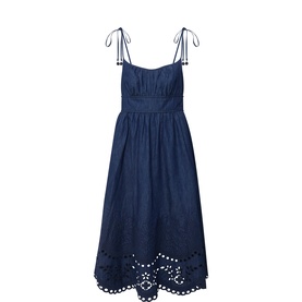 Mahon Broderie Denim Dress