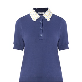 Jember Daisy Collar Polo Sweater