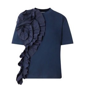 Jidole Floral Ruffle T-Shirt