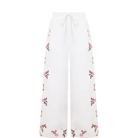 Janai Floral Embroidered Trousers