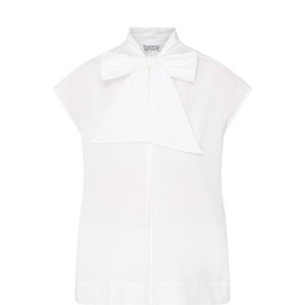 Jalaysia Tie-Neck Blouse