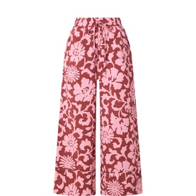 Jomery Floral Wide-Leg Trousers