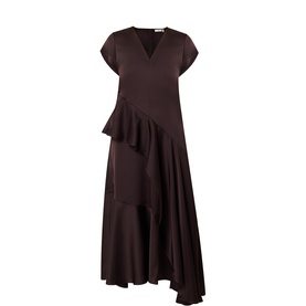 Malia Asymmetric Ruffle Dress
