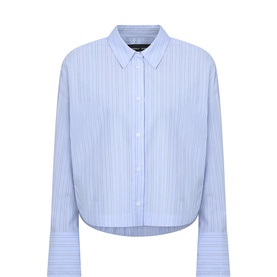 Halen Cropped Striped Shirt