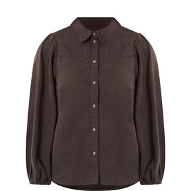 Hess Faux Suede Blouse