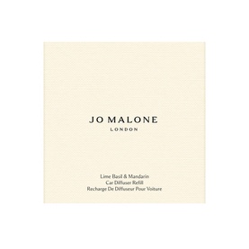 Jo Malone London Lime Basil & Mandarin Car Diffuser Refill, cream packaging with brand name and product title printed centrally