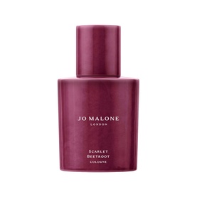 Jo Malone London Scarlet Beetroot Cologne in a deep burgundy bottle with rounded cap