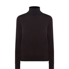 Solid Turtleneck Sweater