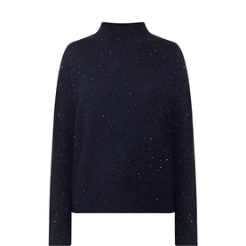 Embellished Turtleneck Sweater