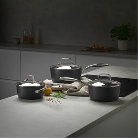 Rocktanium Non-Stick Three-Piece Saucepan Set