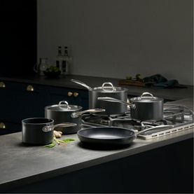 Hard Anodised Non-Stick Five-Piece Cookware Set