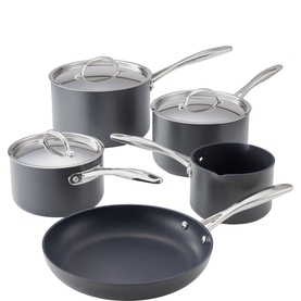 Hard Anodised Non-Stick Five-Piece Cookware Set