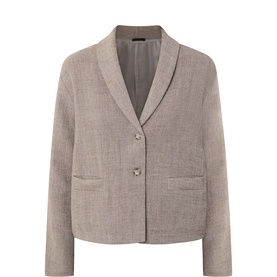 Linen Single-Breasted Blazer