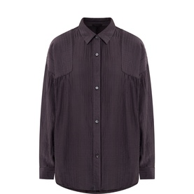 Silk Oversized Waffle Shirt