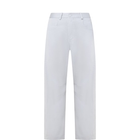 Transit rope wide-leg trousers in lyocell-modal blend, featuring belt loops and a straight cropped silhouette