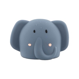 Trixie blue elephant character night light with rosy cheek details and trunk, compact size
