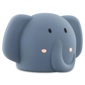 Trixie blue elephant-shaped children's night light with soft facial features and rounded ears