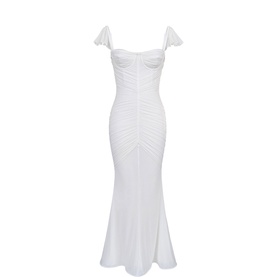 Antonella Gathered Draped Dress
