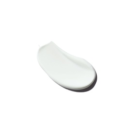 Laneige SPF sun care product texture swatch showing a smooth white cream consistency